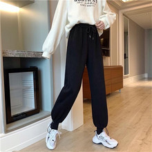 Pockets Trousers Spring Autumn Korean Sweatpants Women Loose Wild High Waist Casual Pants Female Harem Pant Woman Jogger